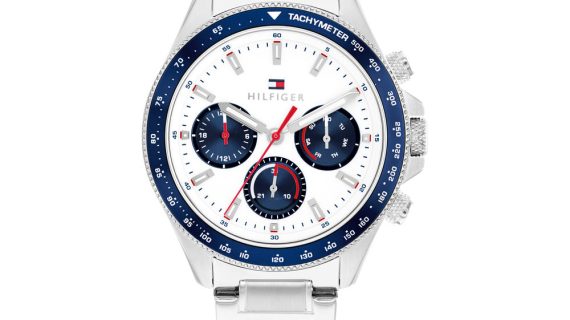 Men Clark White Watch