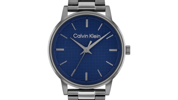 Men Ck Linked Blue Watch