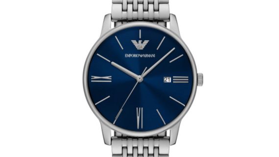 Men Minimalist Silver 39mm Watch