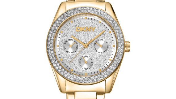 Women Chambers Multi Glitz Gold Watch