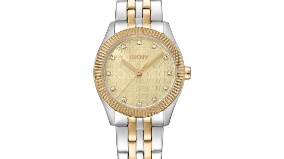 Women Logo Two Tone Watch