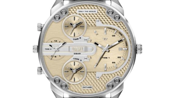 Men Mr. Daddy Slim Silver Watch