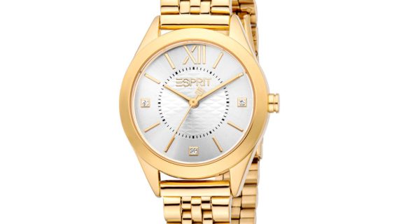 Women Pointy Look Gold Watch
