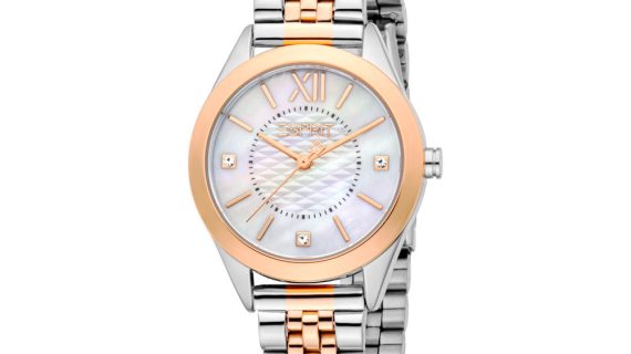 Women Pointy Look Two Tone Watch