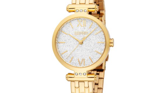 Women Skye Glitter Golden Watch