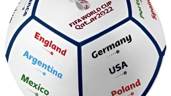 FIFA QC320052, Mini Football, Circumference 45.5-47 Cm - Blue (Inflated In Gift Box)