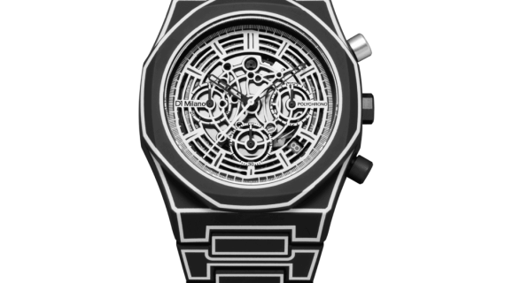 Unisex Black Sketch Watch