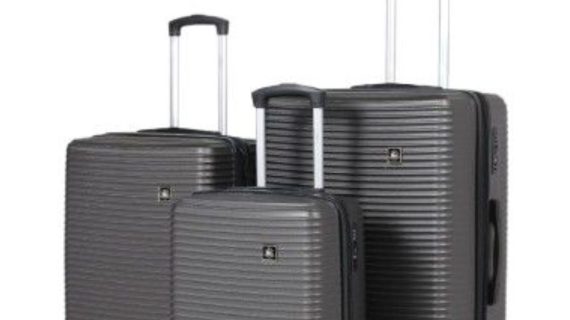 Polo OLIVIA ABS expandable SET 3PCS LARGE: 79 MEDIUM: 68.5"SMALL :52 GRAY