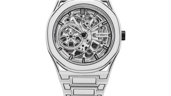 Unisex White Sketch Watch