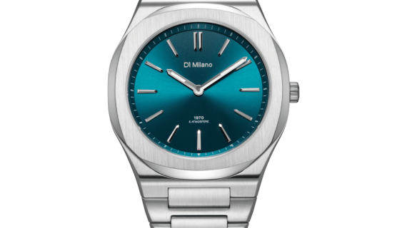 Unisex Groovy Green Silver Watch