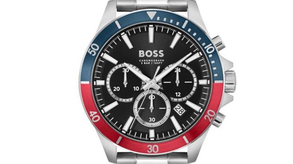 Toper Men Black Quartz/Chronograph Watch